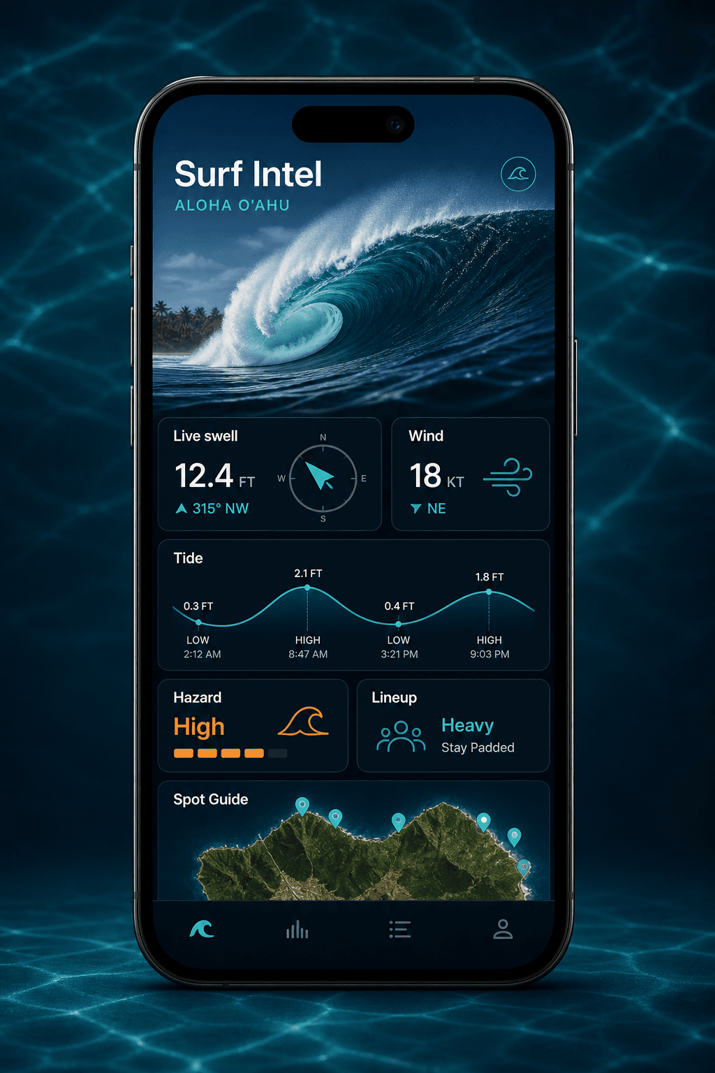 Surfer's Adventure Pack live break intelligence screen
