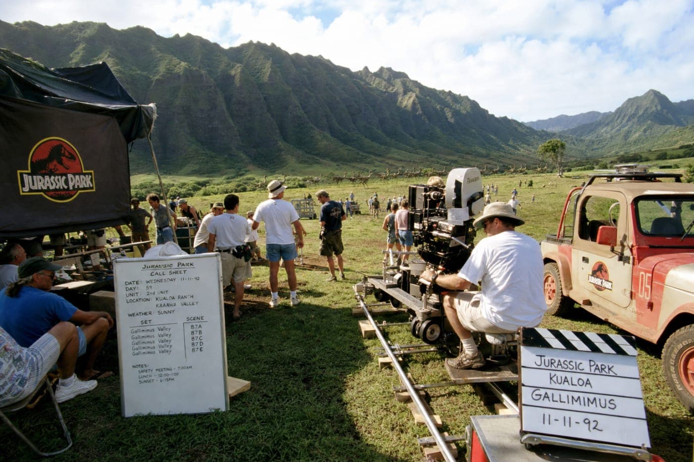 Jurassic Park production at Kualoa Ranch