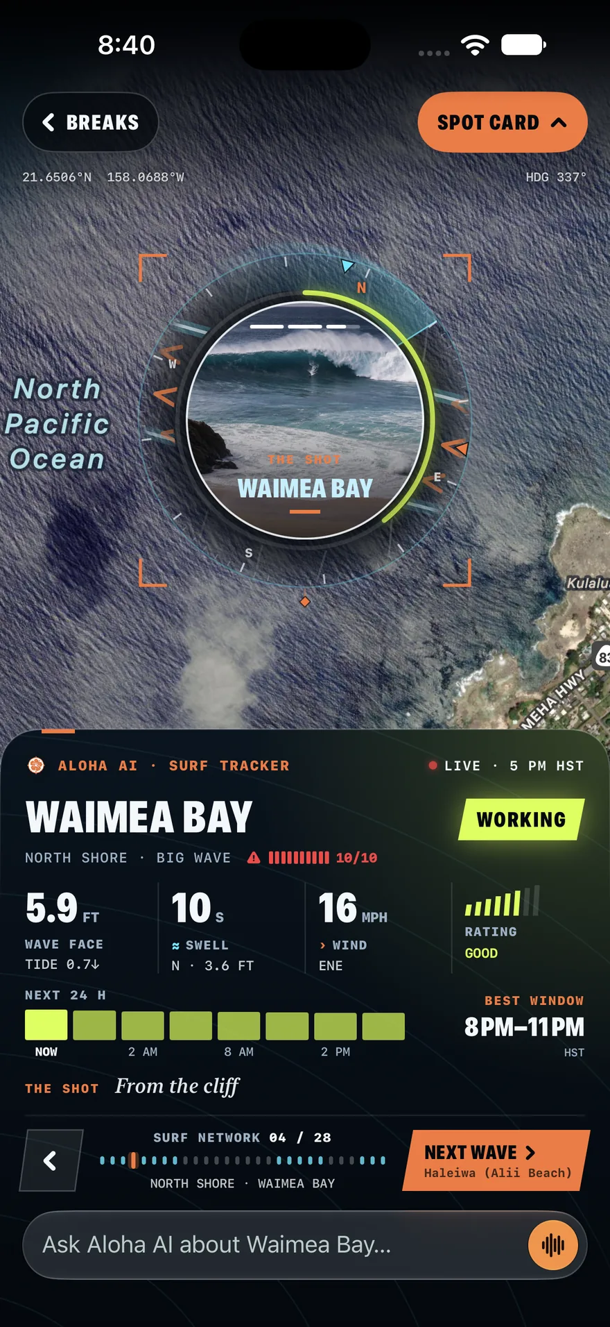 Surf tracker